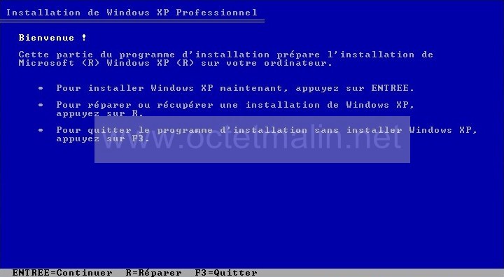 comment reparer mon systeme d'exploitation xp