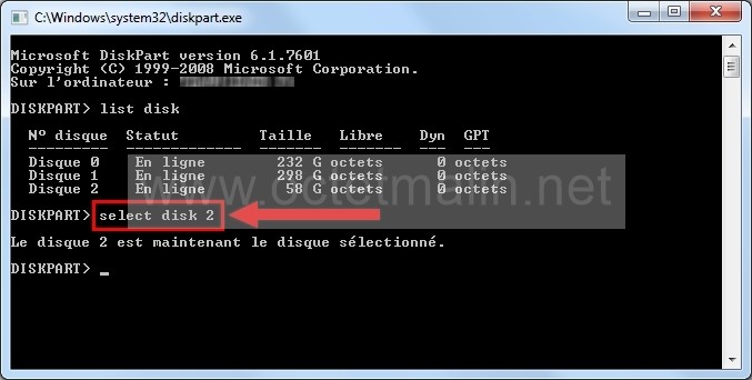 Diskpart Creer Une Cle Usb Bootable Pour Installer Un Systeme Ou Live Cd Winpe Www Octetmalin Net