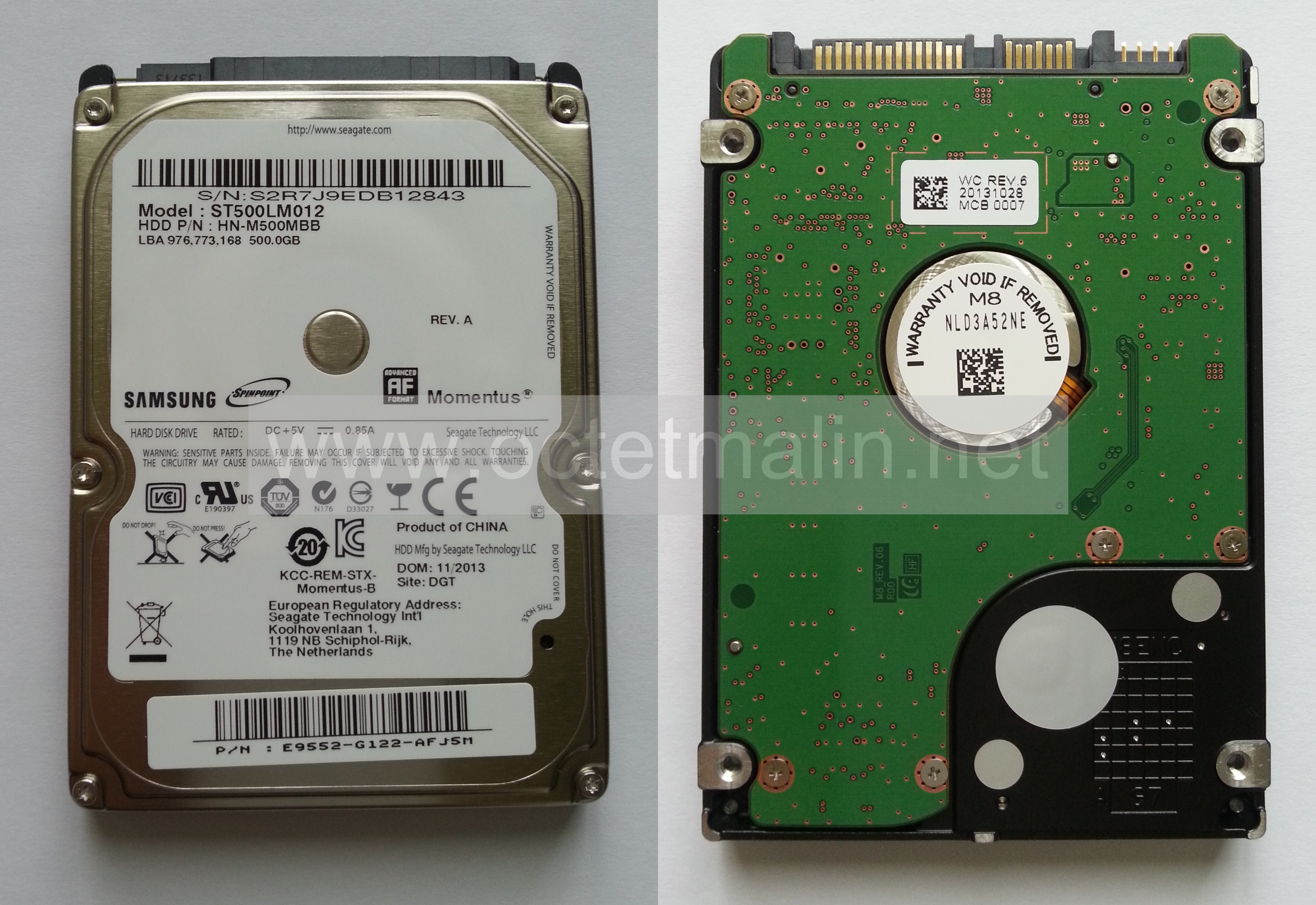 DISQUE DUR INTERNE 3.5 SATA II SAMSUNG 120 GB HD120 I J 7200rpm/8M.