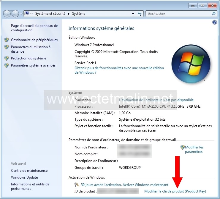 Cle Windows 7 Professionnel 32 Bits Gratuit